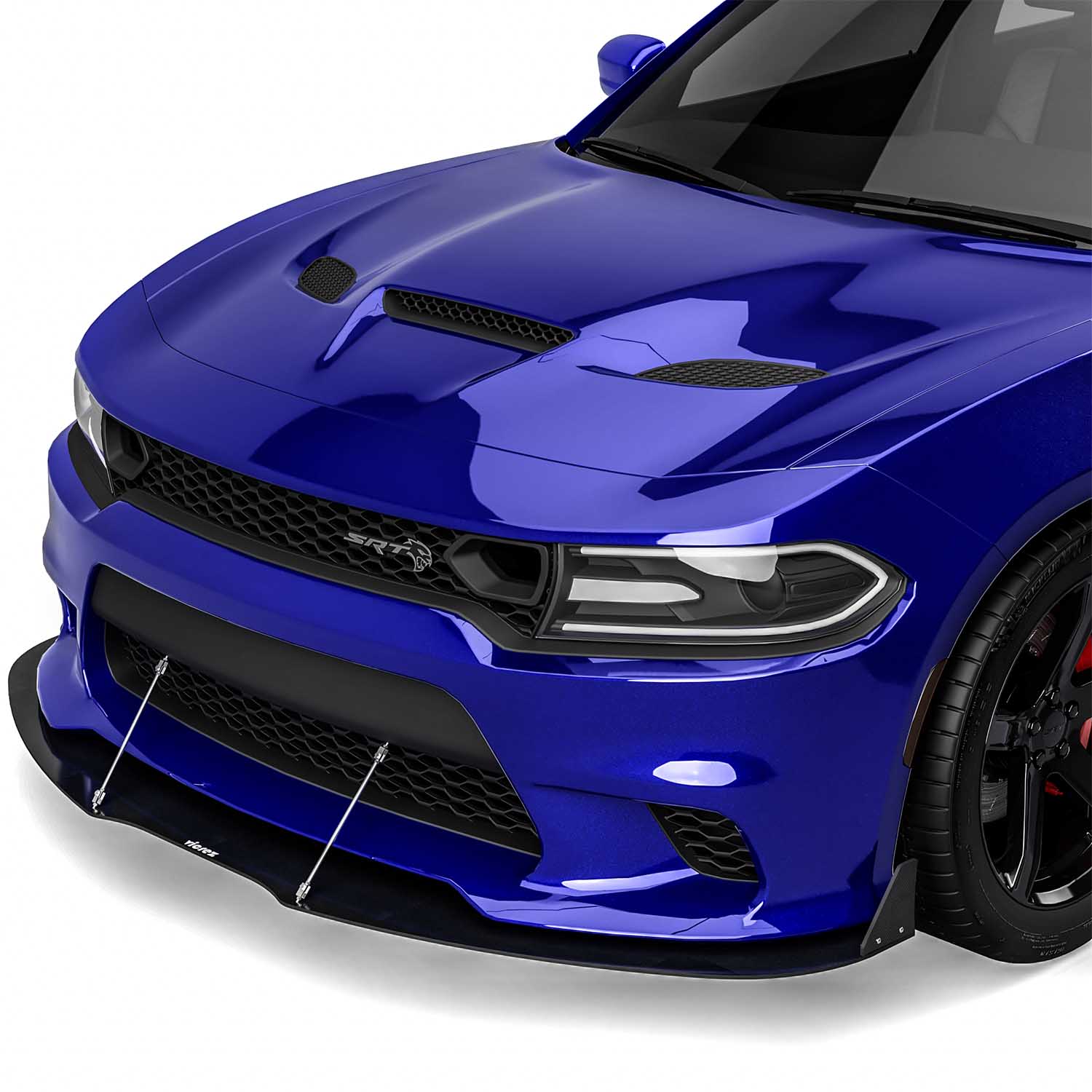 Vicrez V3R Front Splitter vz102291 | Dodge Charger SRT, Scat Pack 2015-2023